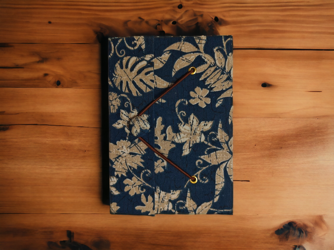 ONEarth Recycled paper vintage journal (Blue) - small