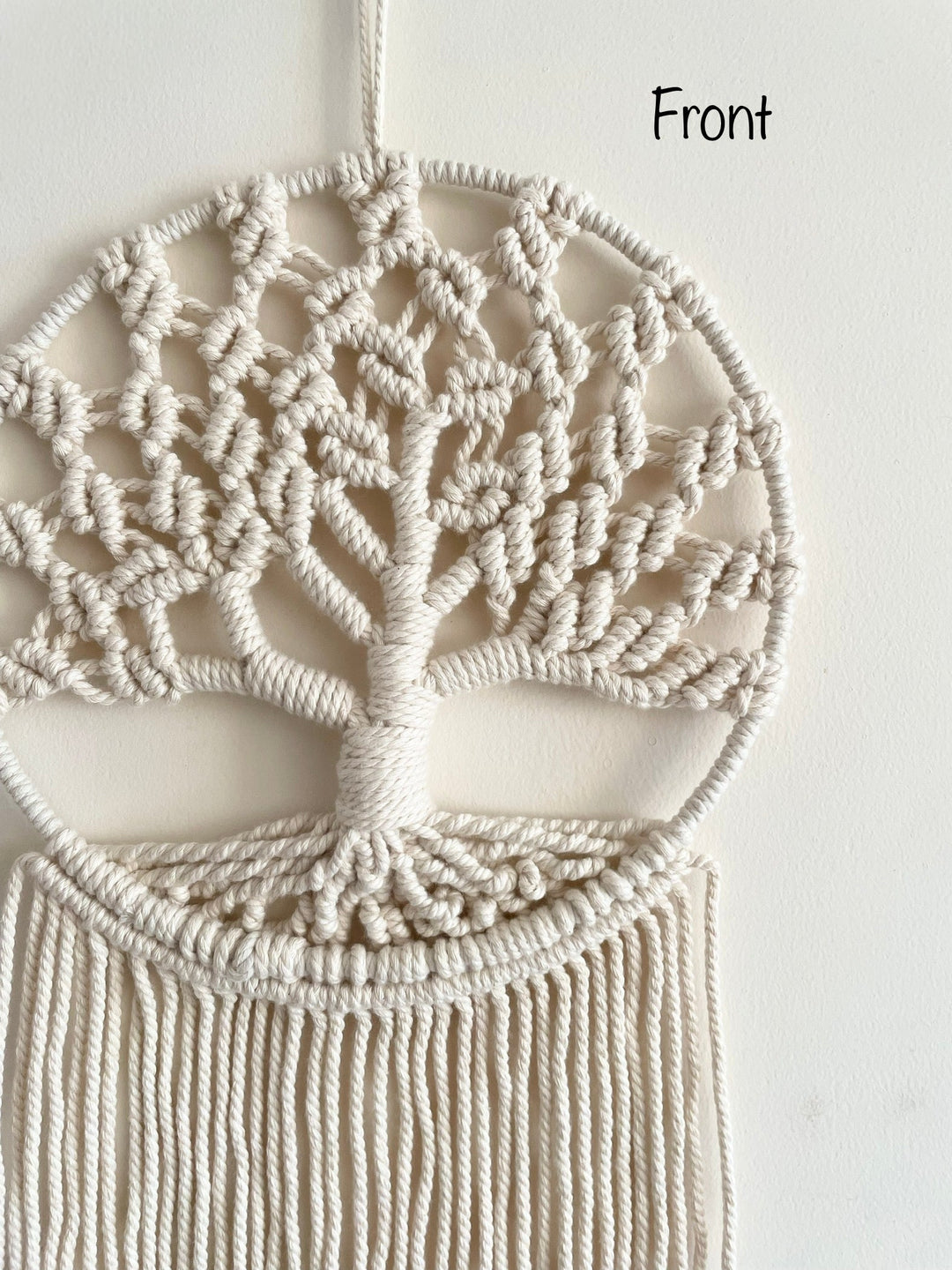 SUTRAM Handmade Boho Macrame Dream Catcher for Home - Macrame Wall Hanging 25 x 65 cm