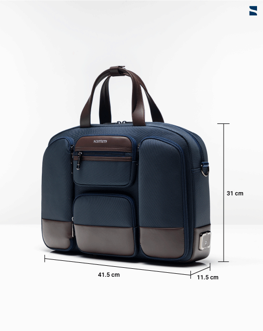 The Terminal Office Messenger Bag | Navy Blue