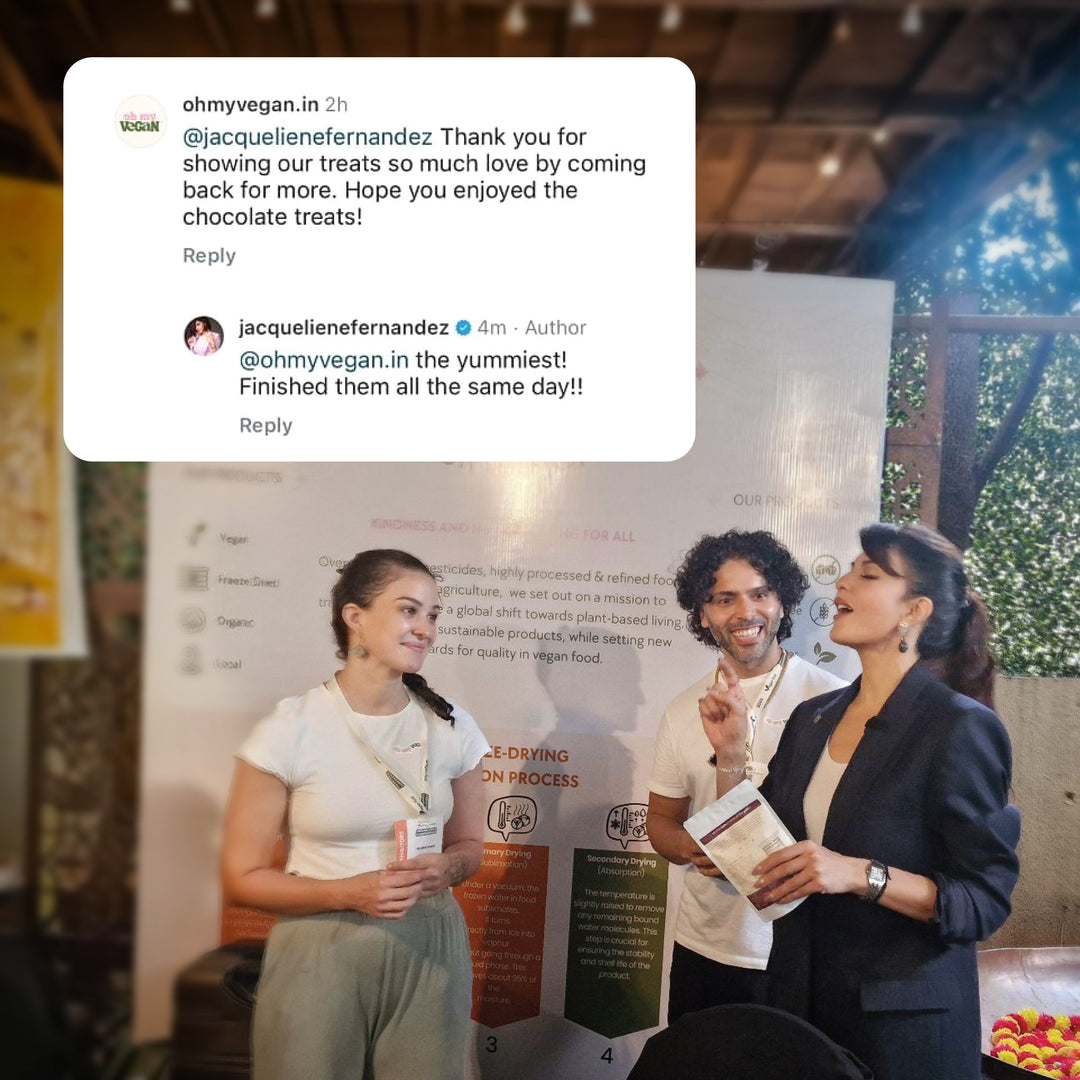 Oh My Vegan Chocolate Coco Melts Combo Pack Of 2 – Healthy Plant Based Freeze - Dried Treats - 40 Grams x 2 - Suspire