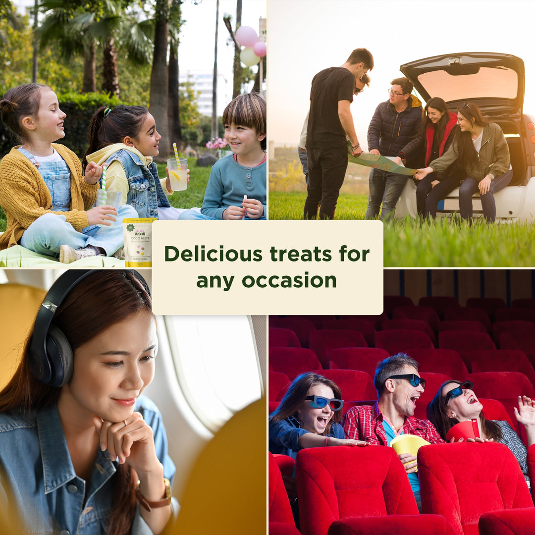 Oh My Vegan Mango Coco Melts Combo Pack Of 2 – Healthy Plant Based Freeze - Dried Treats - 40 Grams x 2 - Suspire