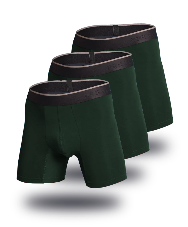 Briefly Bamboo Boxer Briefs 3 Pack
