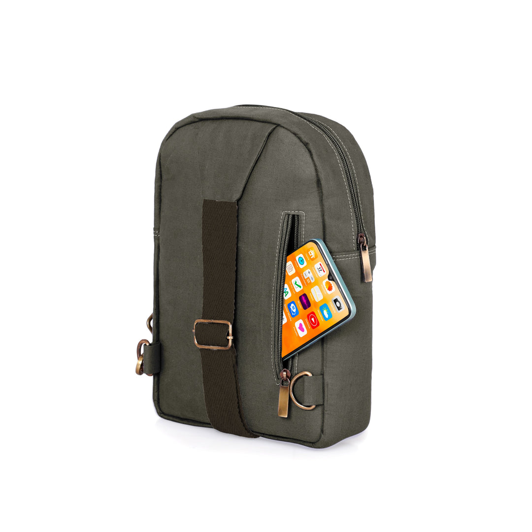 The Label GAIA Hemp Cross Body Bag