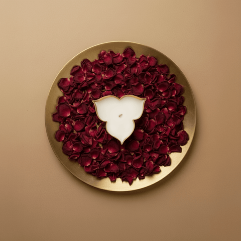 Orange Moon Rose Musk 3 - Petal Urli Candle