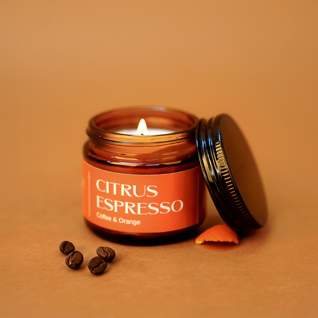 Orange Moon Citrus Espresso - Pure Soy Candle