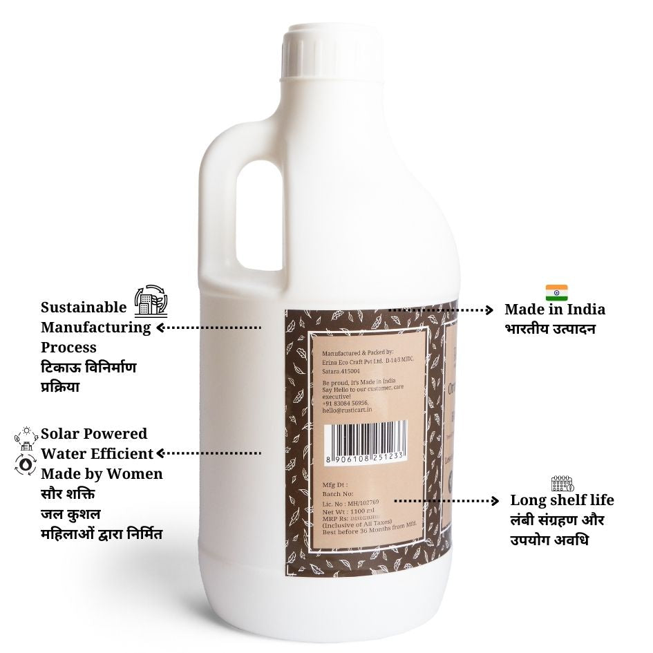 Rustic Art Orange Neem Hand Wash 1100ml