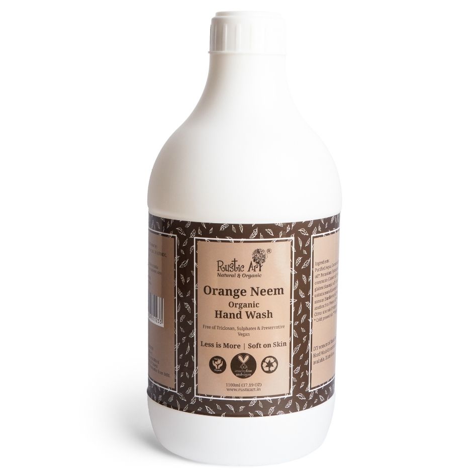 Rustic Art Orange Neem Hand Wash 1100ml
