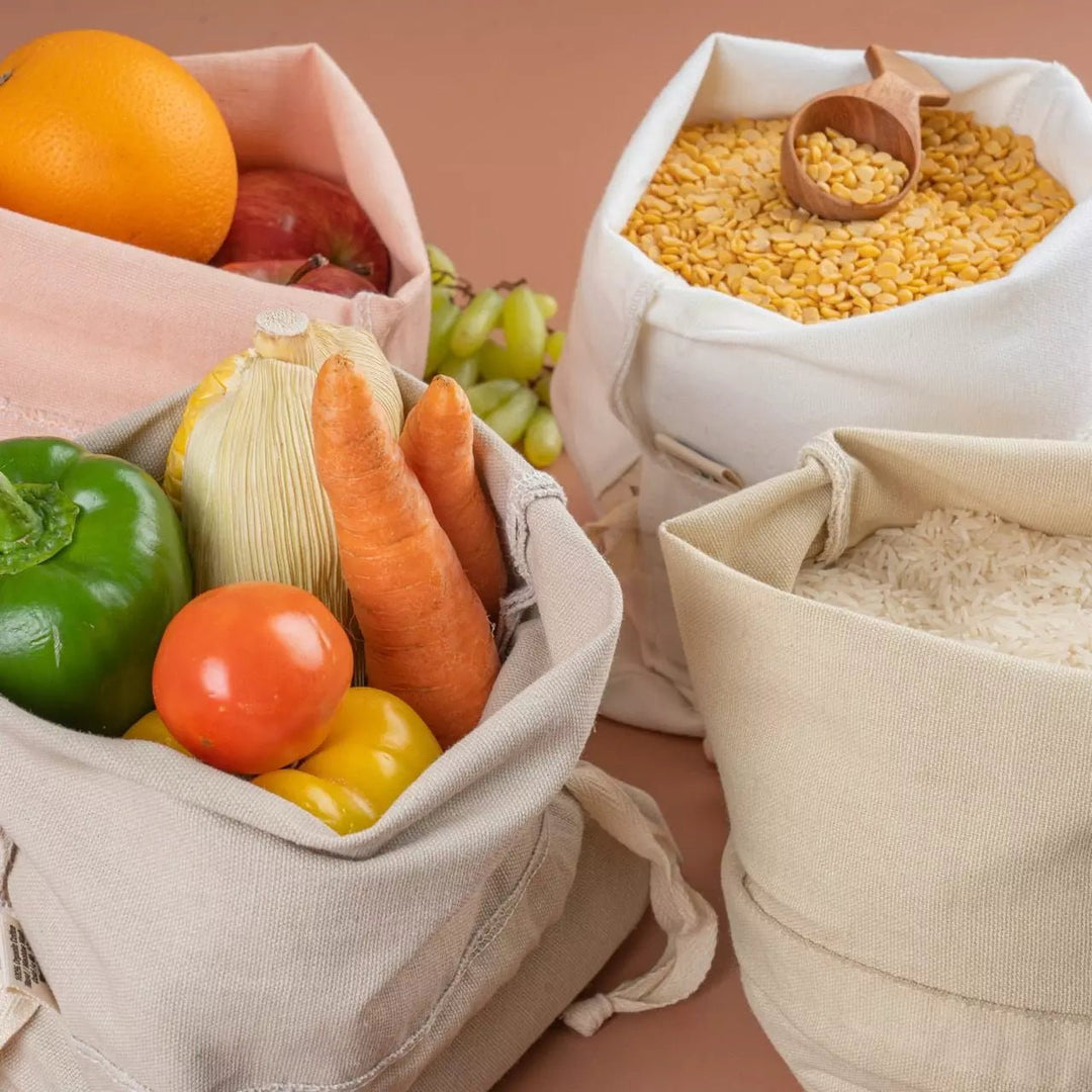 Organic cotton draw string bags - Suspire