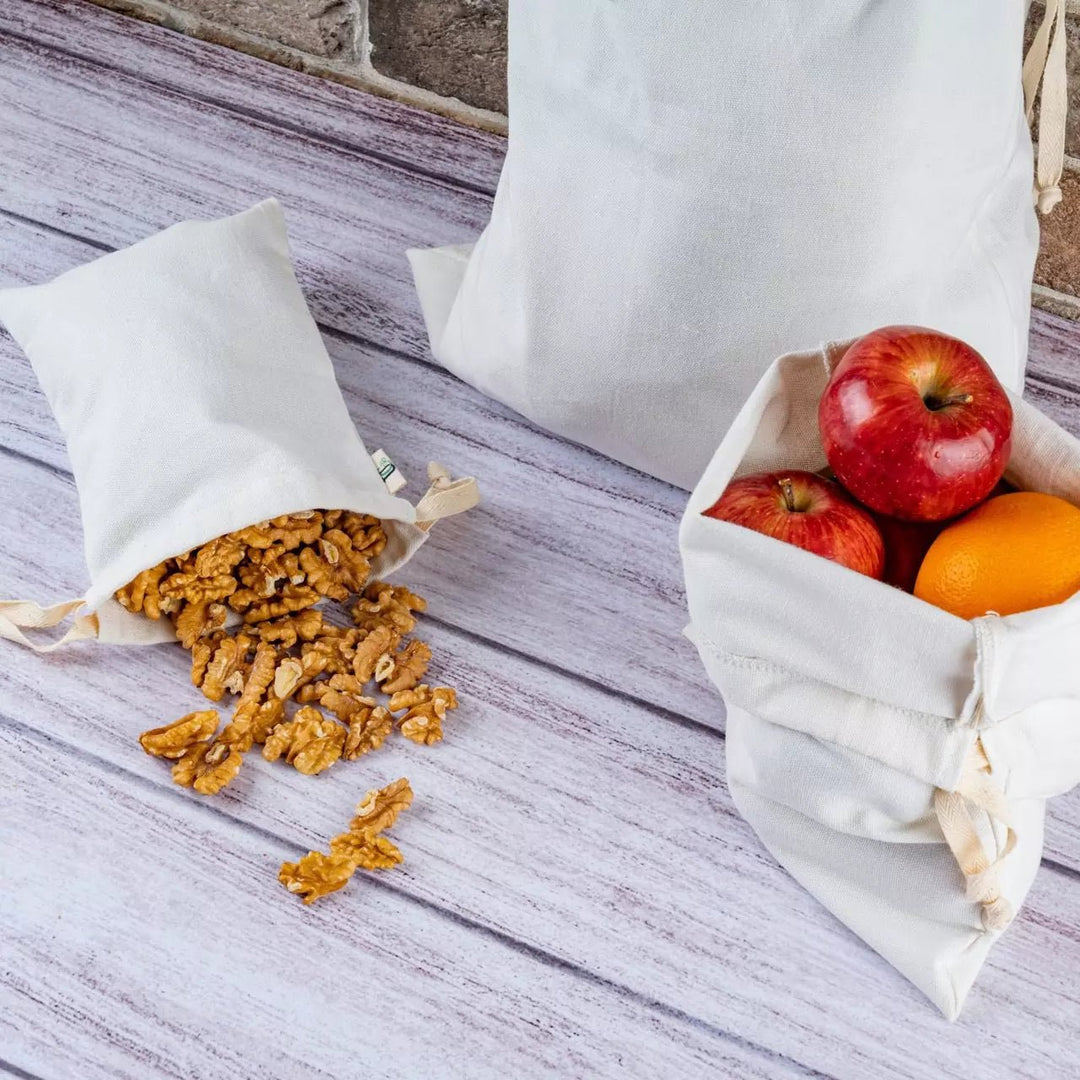 Organic cotton draw string bags - Suspire