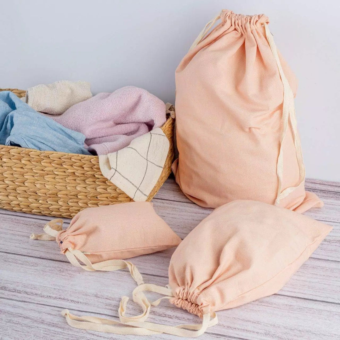 Organic cotton draw string bags - Suspire