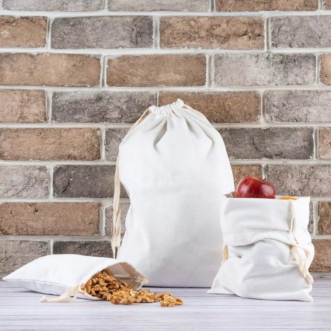 Organic cotton draw string bags - Suspire
