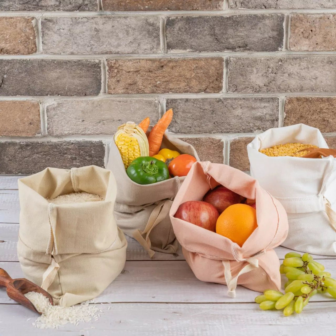 Organic cotton draw string bags - Suspire