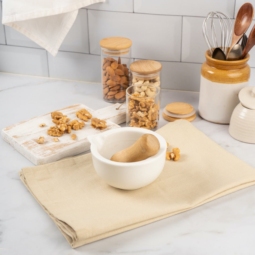 Organic Cotton Kitchen Towels in Assorted Colours - Suspire