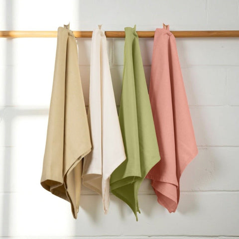Organic Cotton Kitchen Towels in Assorted Colours