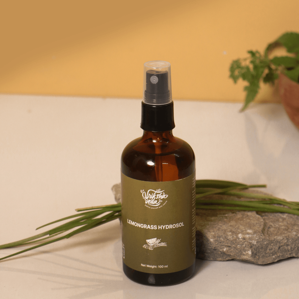 Organic Lemongrass Hydrosol for Skin & Hair I Lemongrass Water from Uttarakhand I 100 ml