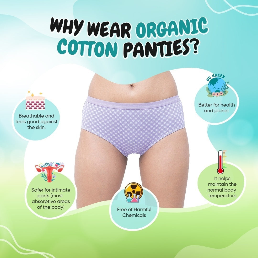 Organic premium undies (hipster) (2pc)