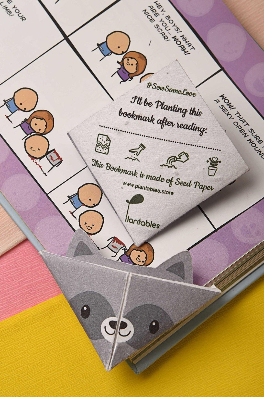 Plantables Origami Corner Bookmarks (Set of 7)