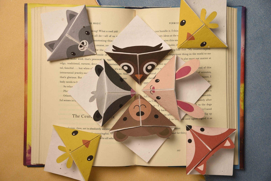 Plantables Origami Corner Bookmarks (Set of 7)
