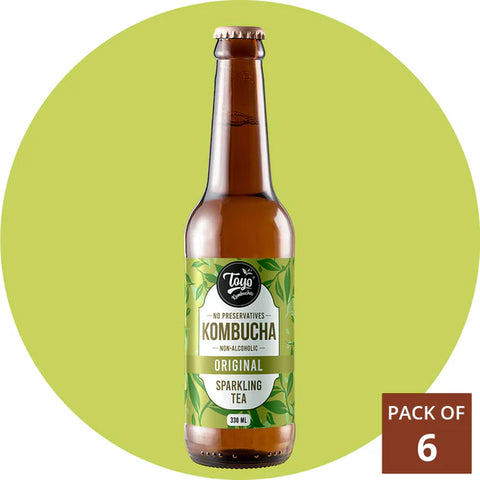 Toyo Kombucha Original Low Sugar - Pack of 6
