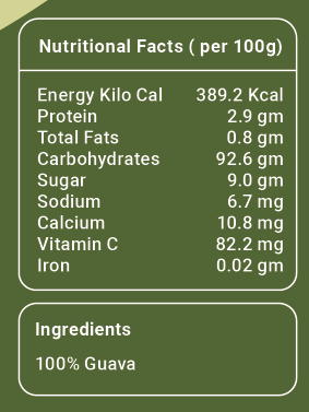 Freeze Dried Guava, 25 gm