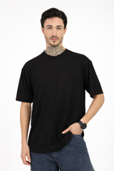 Bamboology Trends Men Black Oversized Bamboo T-Shirt – Soft, Breathable & Sustainable