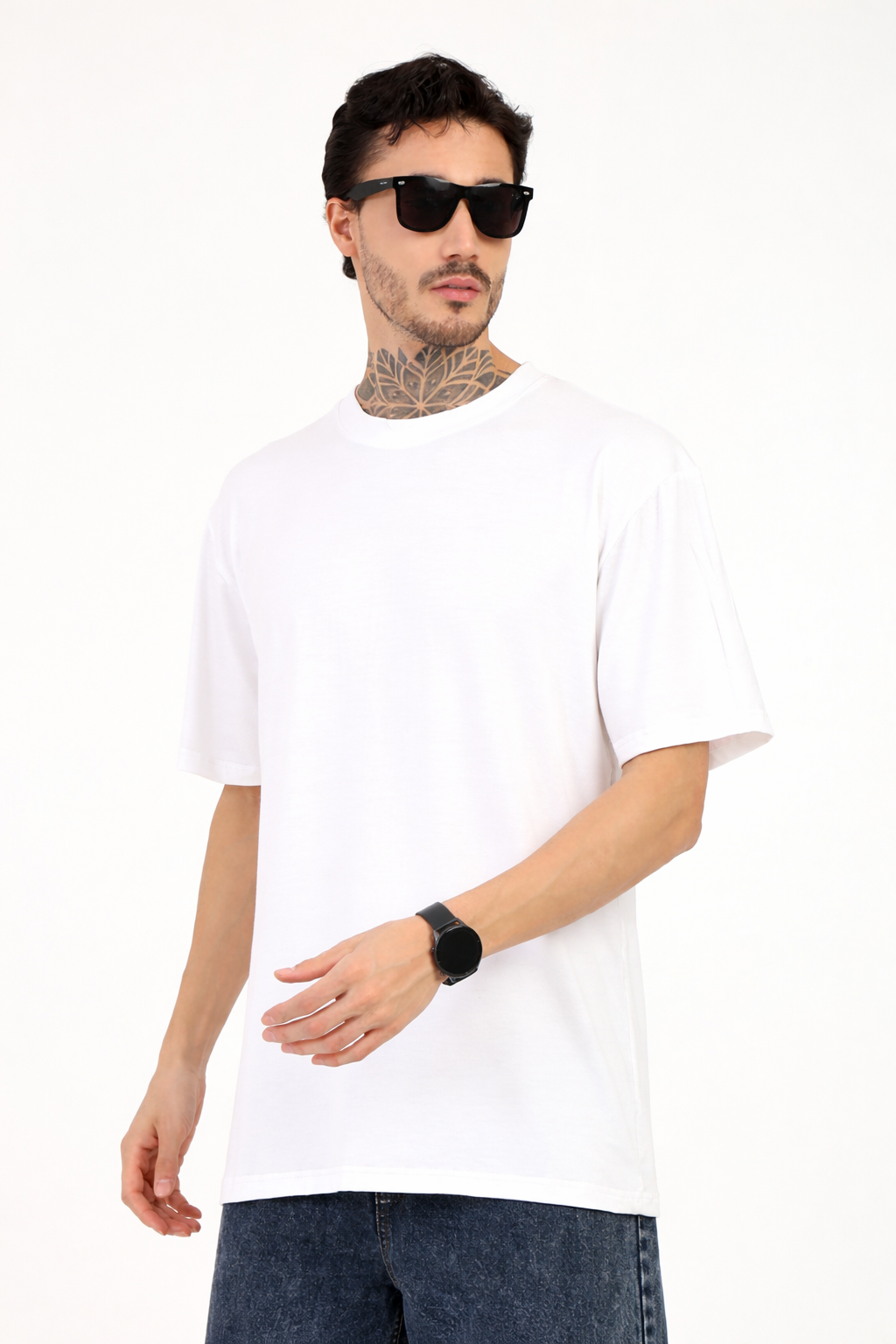 Bamboology Trends Men Whit Oversized Bamboo T-Shirt – Soft, Breathable & Sustainable