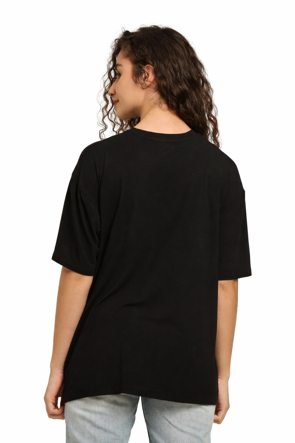 Bamboology Trends Women Black Oversized Bamboo T-Shirt – Soft, Breathable & Sustainable