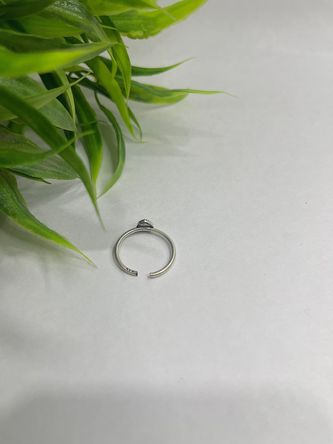 Oxidised 925 Sterling Silver Puffed Heart Toe Ring for Her - Suspire