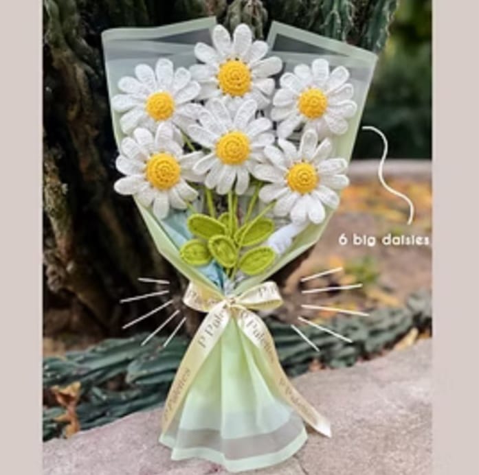 P Palettes Daisie Bouquet, handmade, gifting, décor, crochet - Suspire