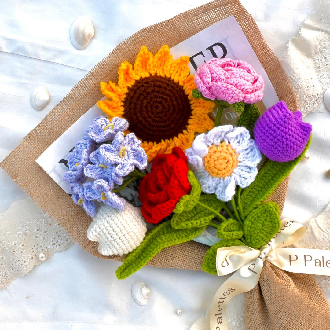 P Palettes Ensemble Bouquet, handmade, gifting, décor, crochet - Suspire
