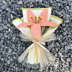 P Palettes Lily of the Valley Bouquet, handmade, gifting, décor, crochet