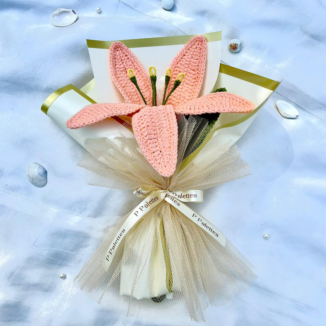 P Palettes Lily of the Valley Bouquet, handmade, gifting, décor, crochet - Suspire