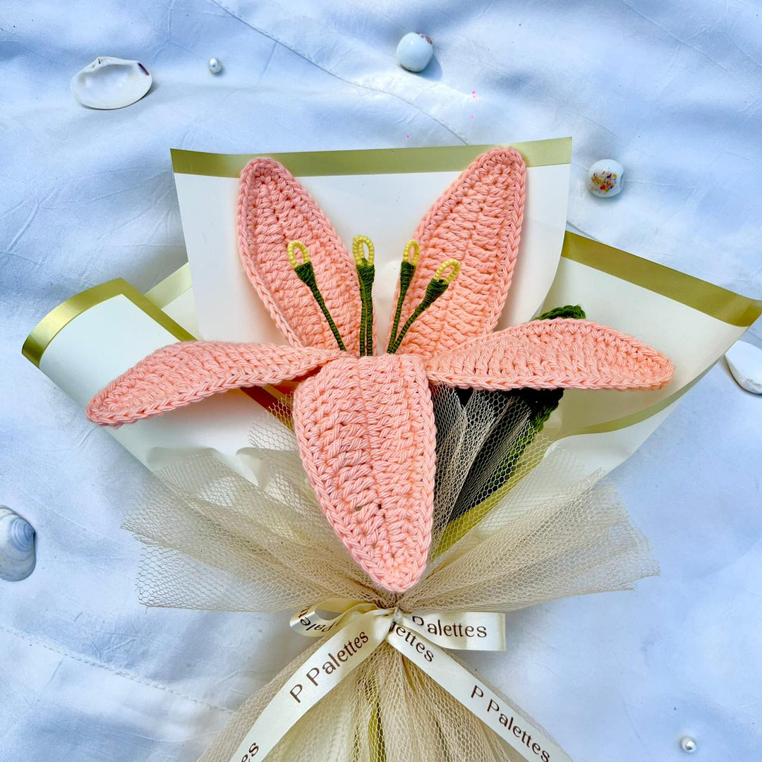 P Palettes Lily of the Valley Bouquet, handmade, gifting, décor, crochet - Suspire