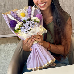 P Palettes Purple fantasy bouquet, table decor, gifting, handmade