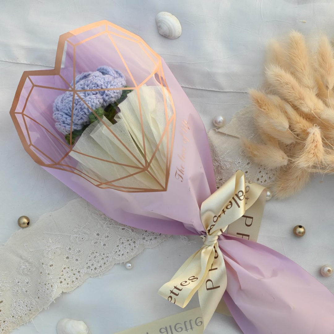 P Palettes Rose Bouquet, handmade, gifting, décor, crochet - Suspire