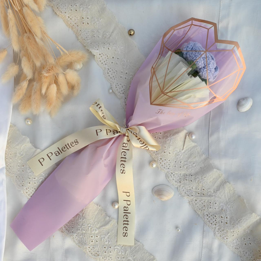 P Palettes Rose Bouquet, handmade, gifting, décor, crochet - Suspire