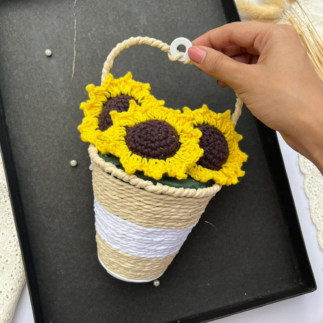 P Palettes Sunflower Basket, table decor, wall decor and gifting - Suspire