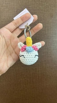 P Palettes Unicorn Keychain, handmade, gifting, crochet