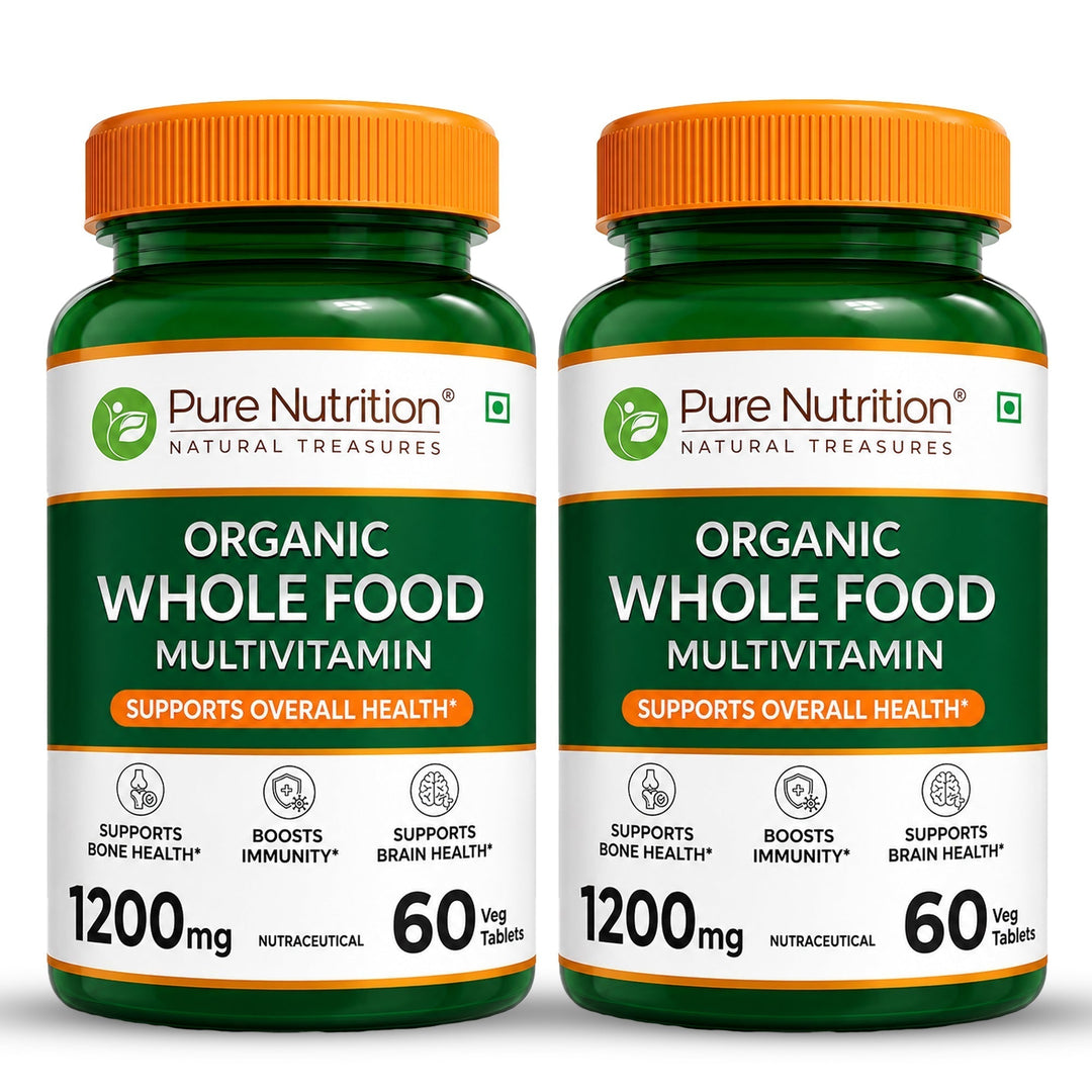Organic Whole Food Multivitamin Plant-Based Vitamins & Minerals Daily