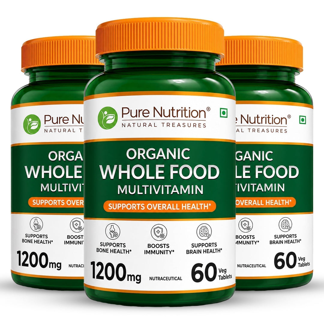 Organic Whole Food Multivitamin Plant-Based Vitamins & Minerals Daily