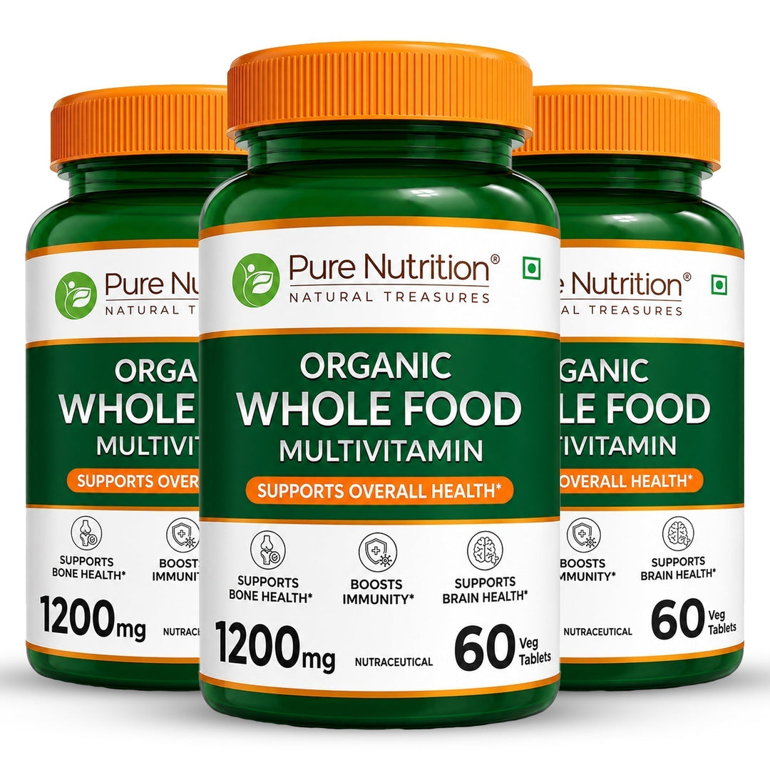 Organic Whole Food Multivitamin Plant-Based Vitamins & Minerals Daily