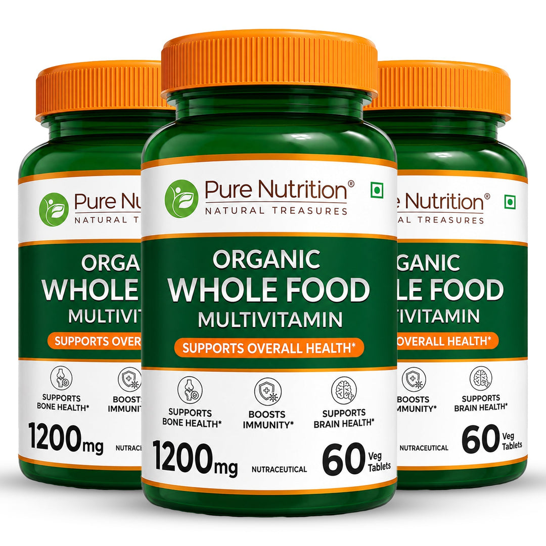 Organic Whole Food Multivitamin Plant-Based Vitamins & Minerals Daily
