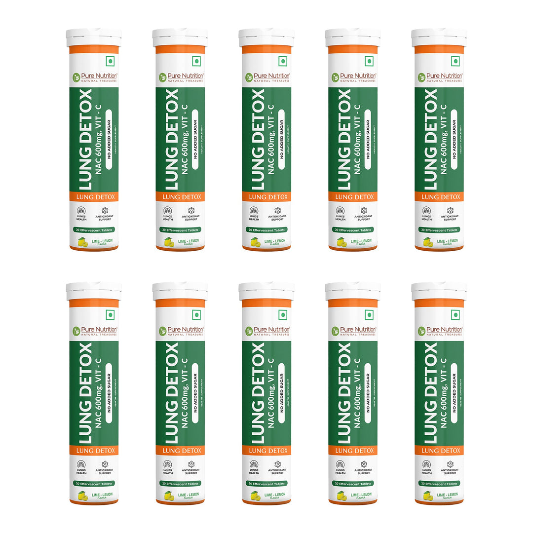Lung Detox Effervescent Tablets - 20 | Supports Respiratory Health, Cleansing, and Overall Wellness