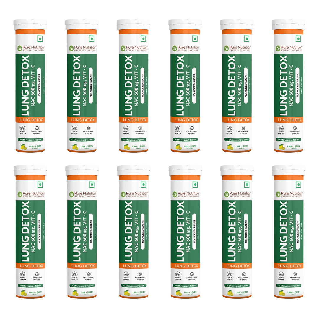Lung Detox Effervescent Tablets - 20 | Supports Respiratory Health, Cleansing, and Overall Wellness