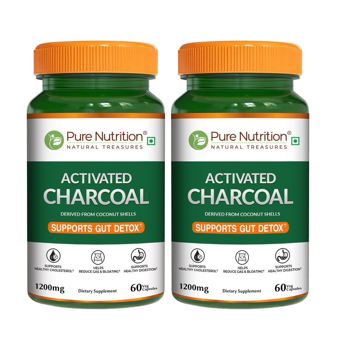 Activated Charcoal – 1200mg | Derived from Coconut Shells