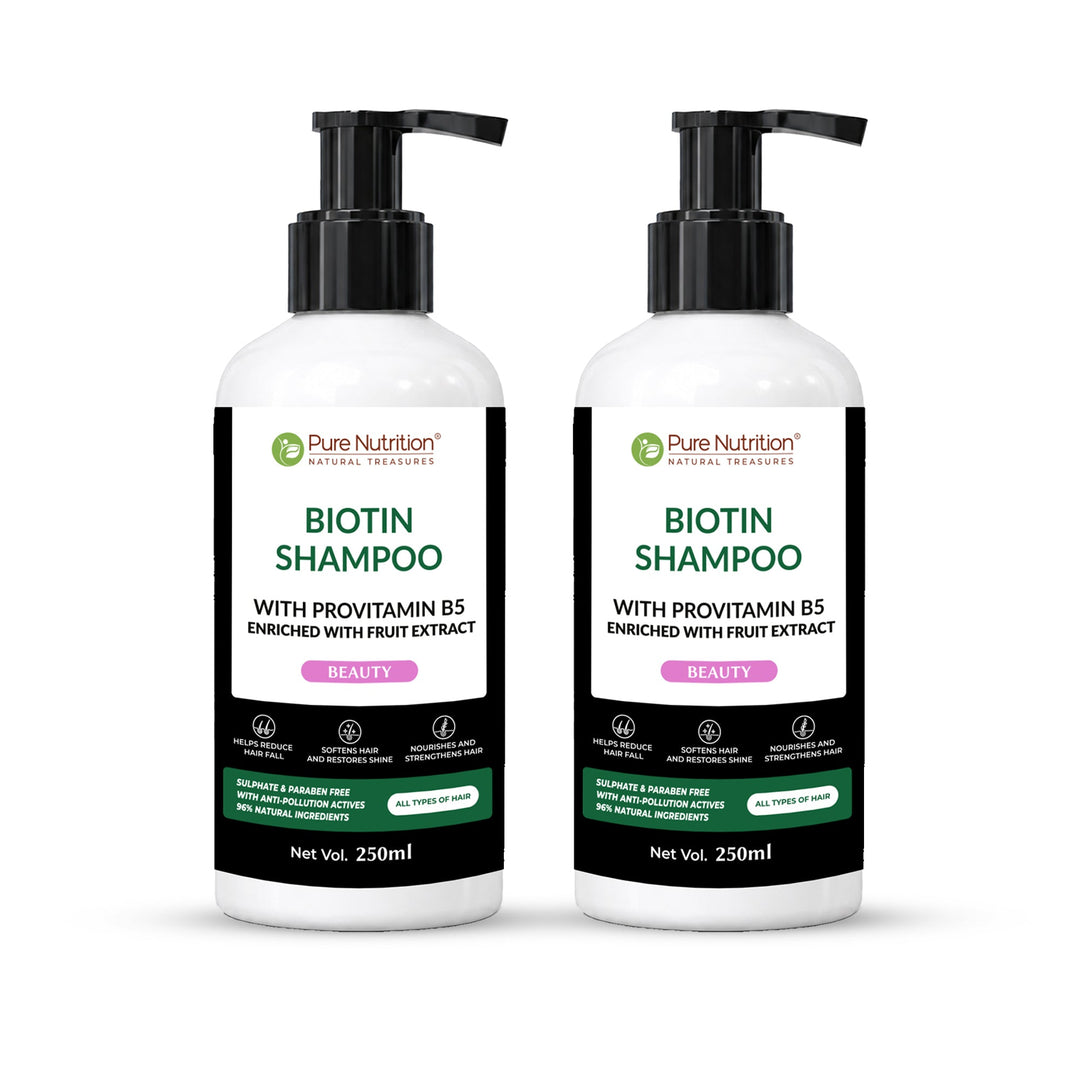 Biotin Shampoo with Provitamin B5 – Strengthens Hair & Promotes Growth | 250ml