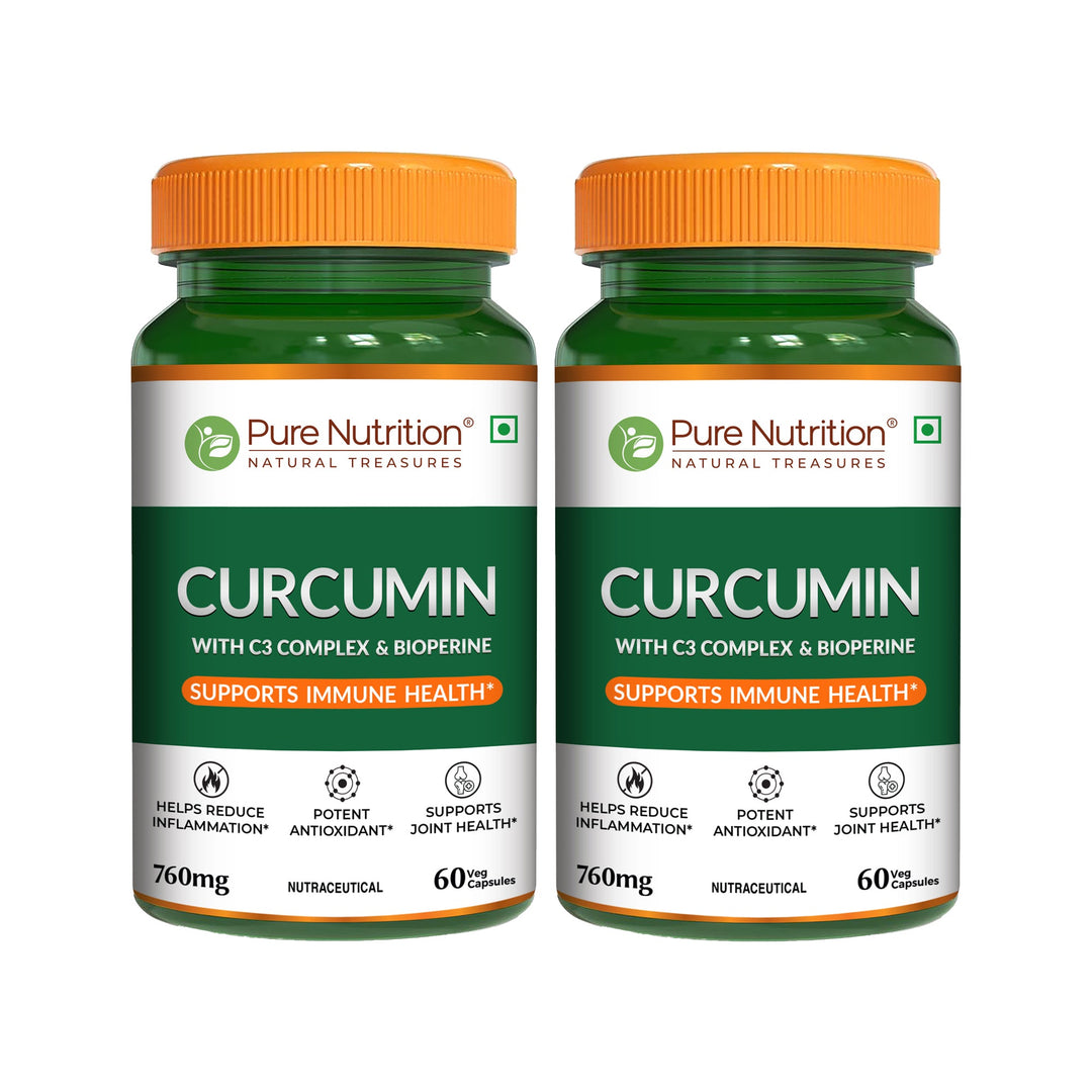 Curcumin with C3 Complex & Bioperine 60 Veg Capsules | Joint & Immunity