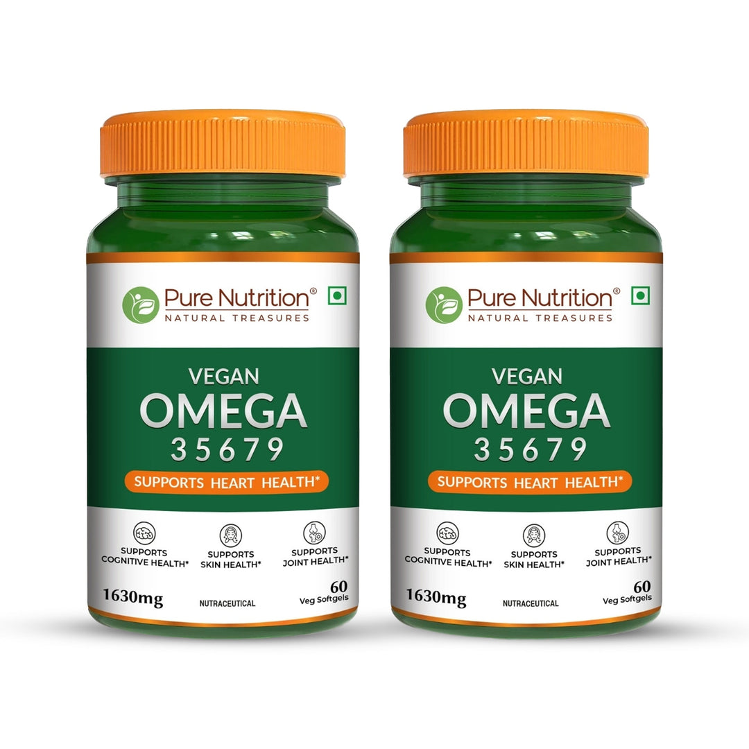 Vegan Omega Softgels Complete 3-5-6-7-9 Essential Fatty Acid Blend