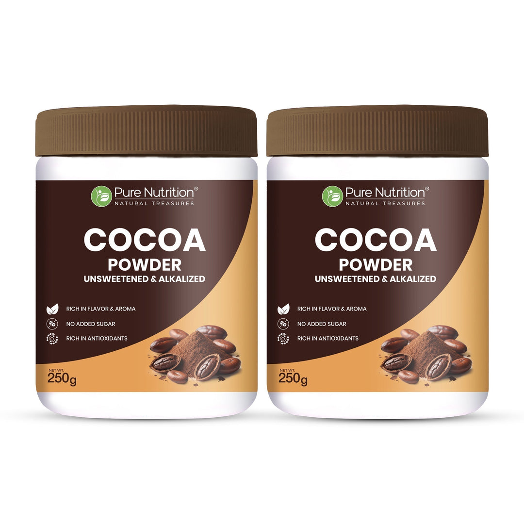 Pure Nutrition Cocoa Powder Unsweetened & Alkalized | Rich Aroma & Flavor | 250g