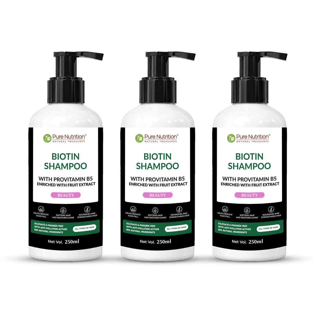 Biotin Shampoo with Provitamin B5 – Strengthens Hair & Promotes Growth | 250ml